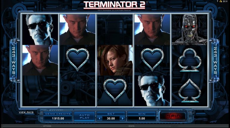 The slot machine Terminator 2